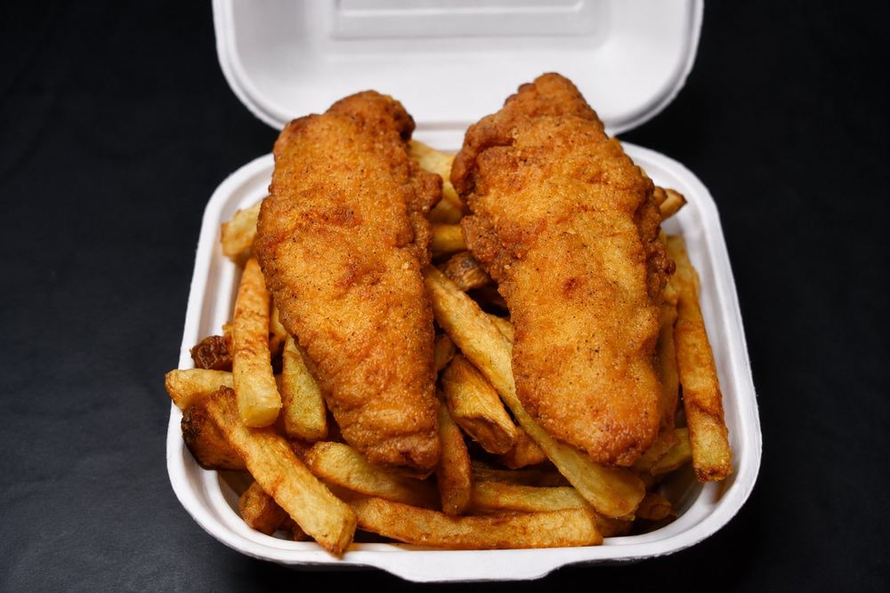 Chicken fingers and fries