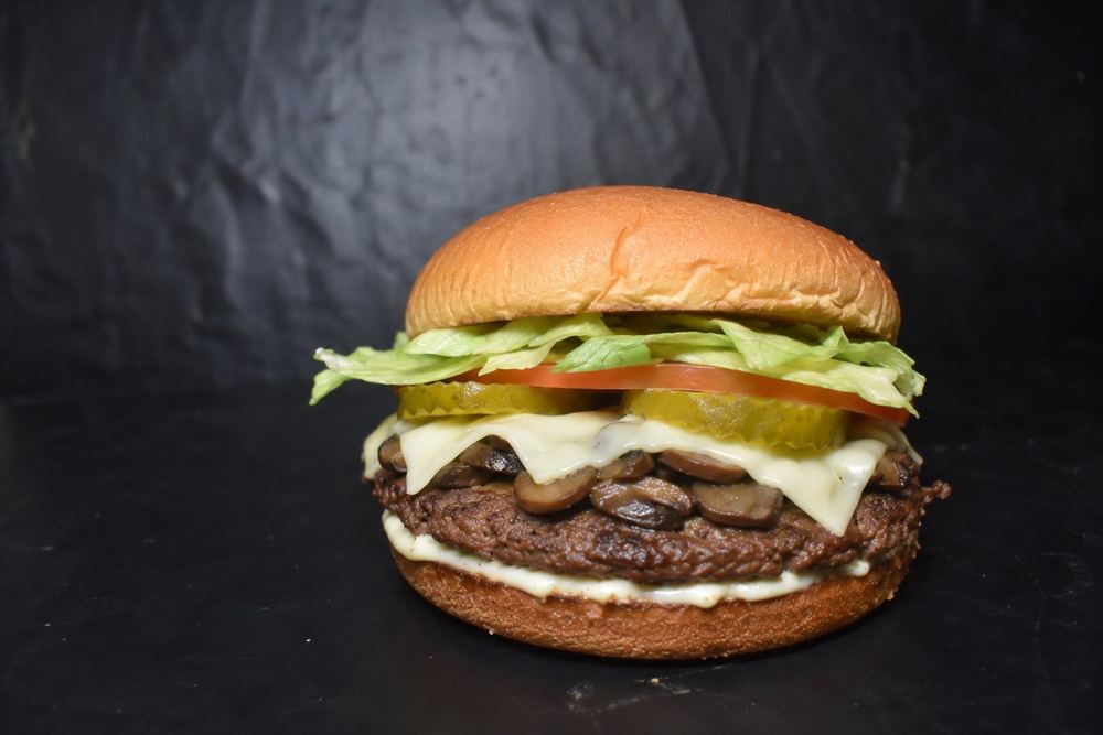 Mushroom Swiss burger